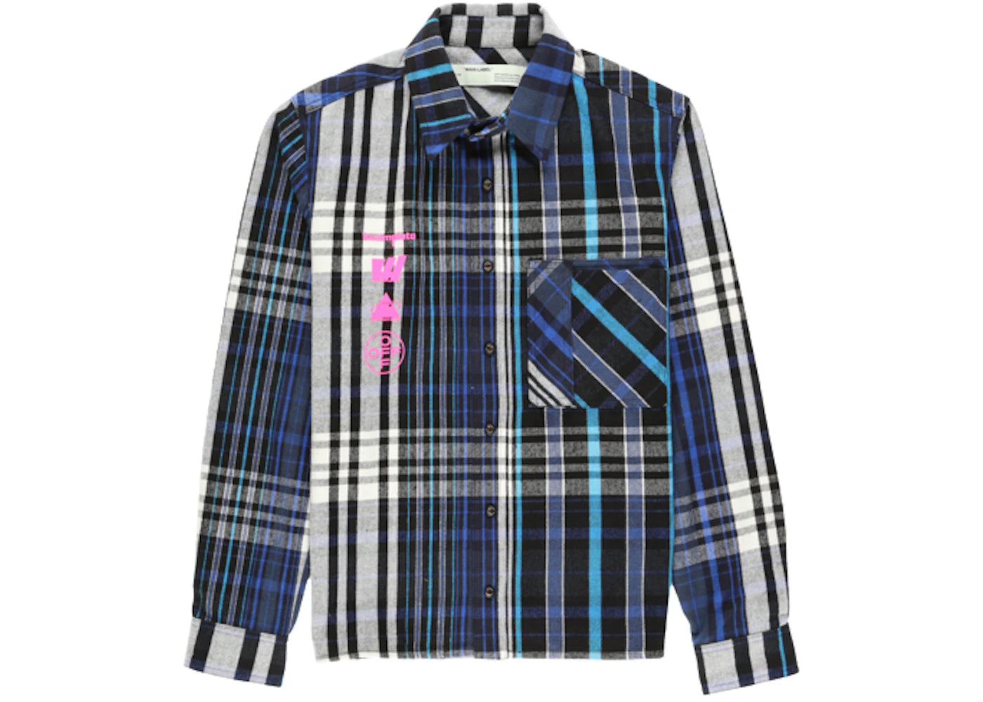 OFF-WHITE Mariana De Silva Plaid Shirt Blue/Black