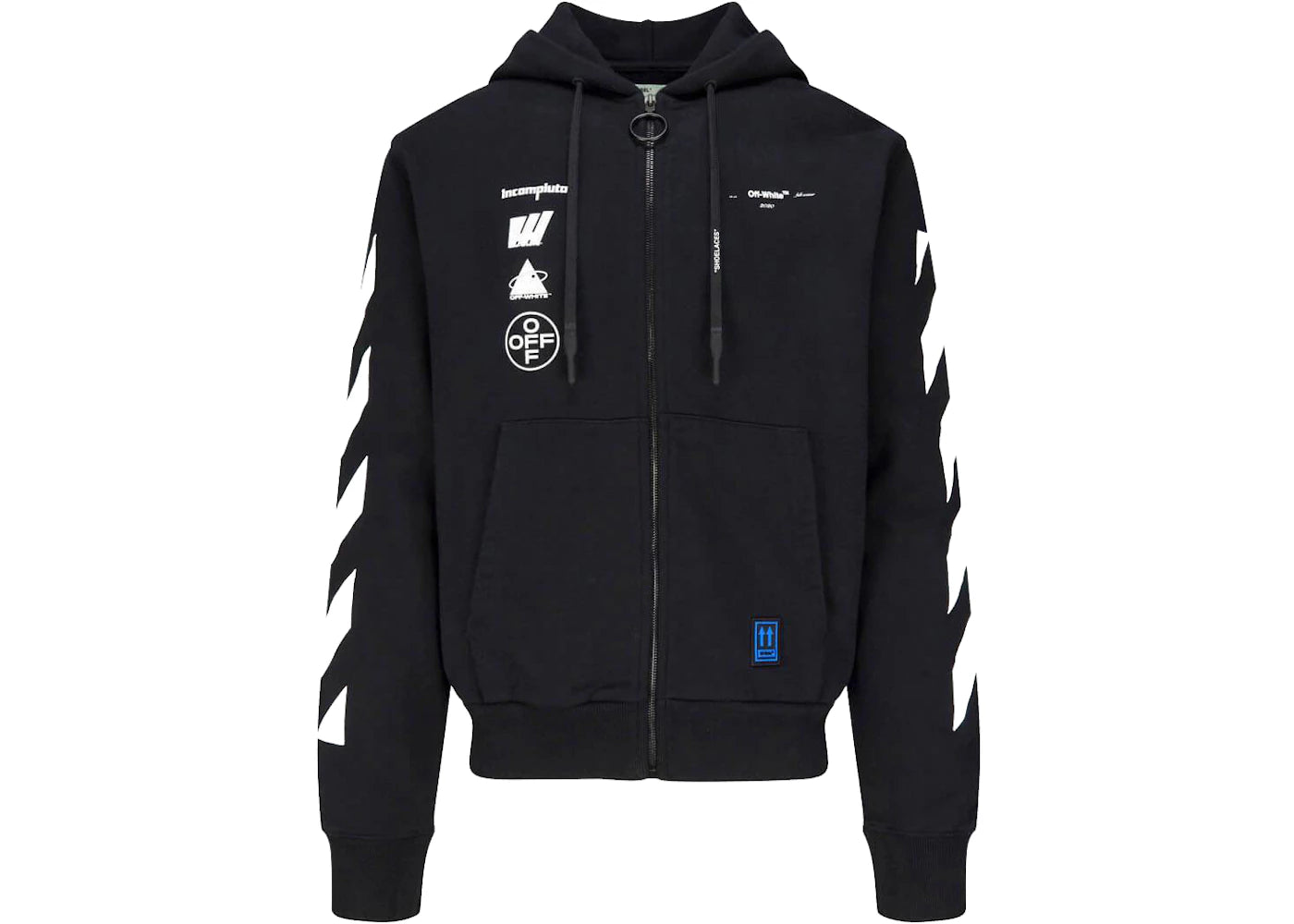 OFF-WHITE Mariana De Silva Zipped Hoodie Black/Multicolor