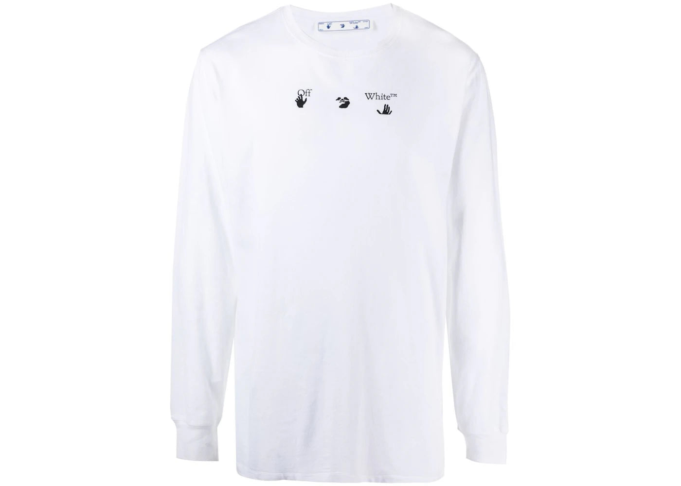 OFF-WHITE Marker Arrows Long Sleeve T-Shirt White Blue