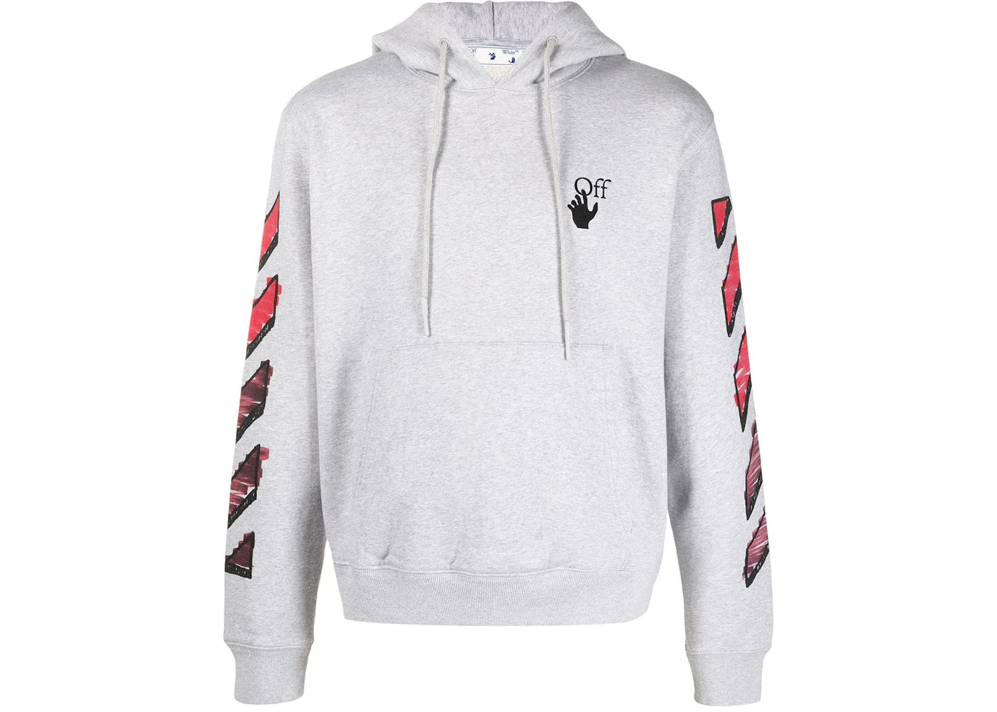 OFF-WHITE Marker Hoodie Grey/Red