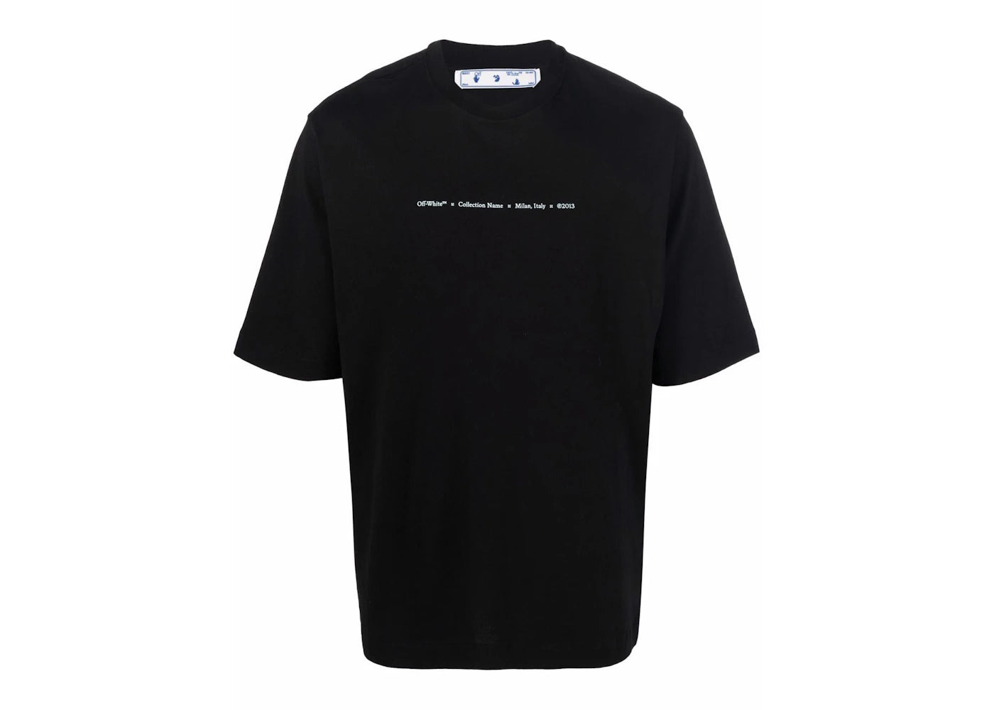 OFF-WHITE Marker Skate T-Shirt Black Blue