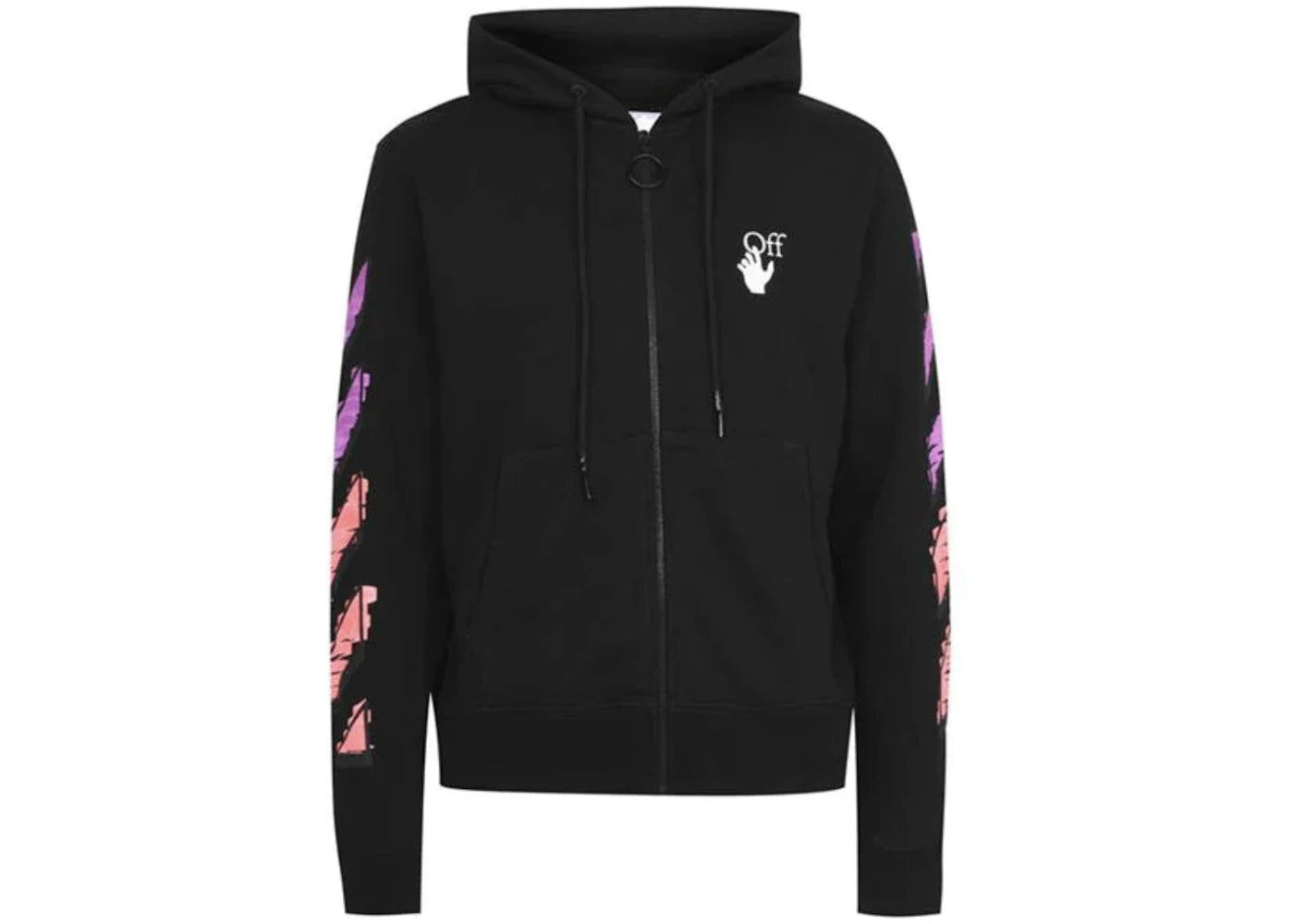 OFF-WHITE Marker Zip Hoodie Black