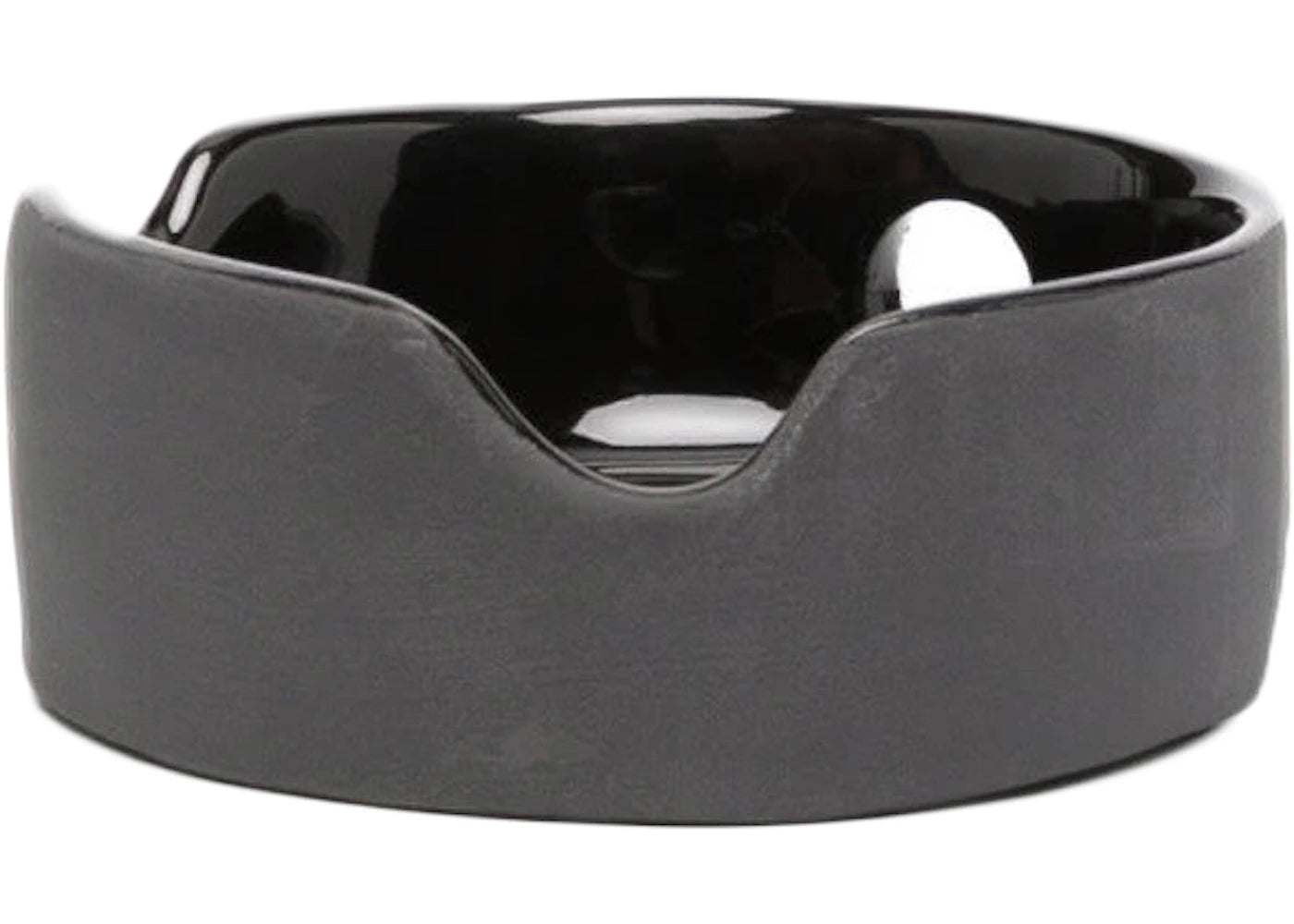 OFF-WHITE Matte Ceramic Cut Out Ashtray Black