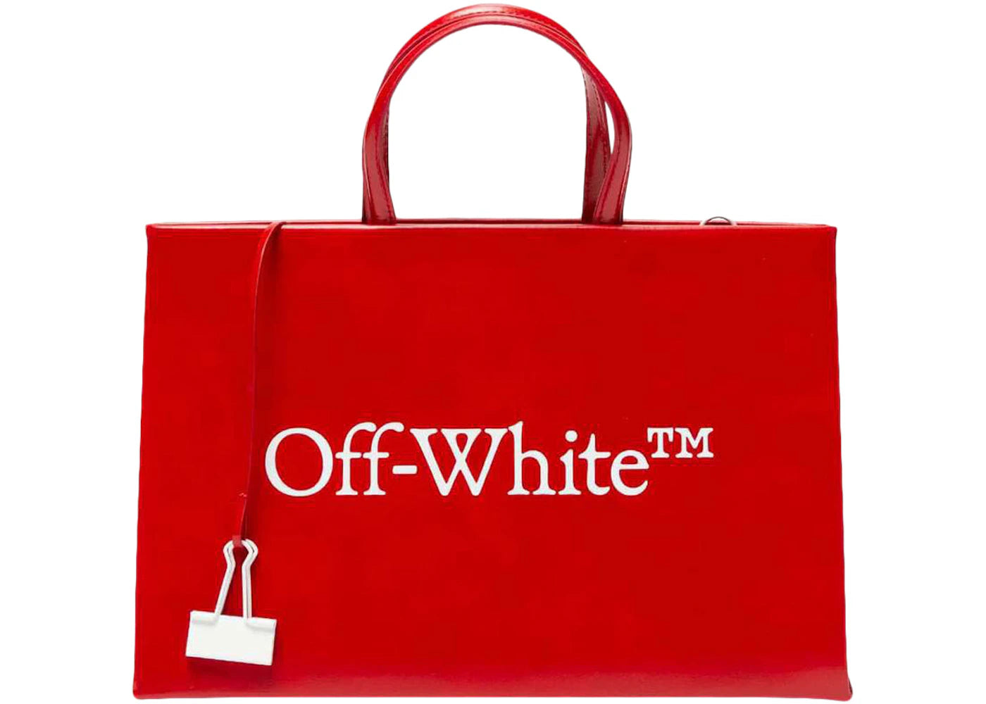 OFF-WHITE Medium Box Bag Red