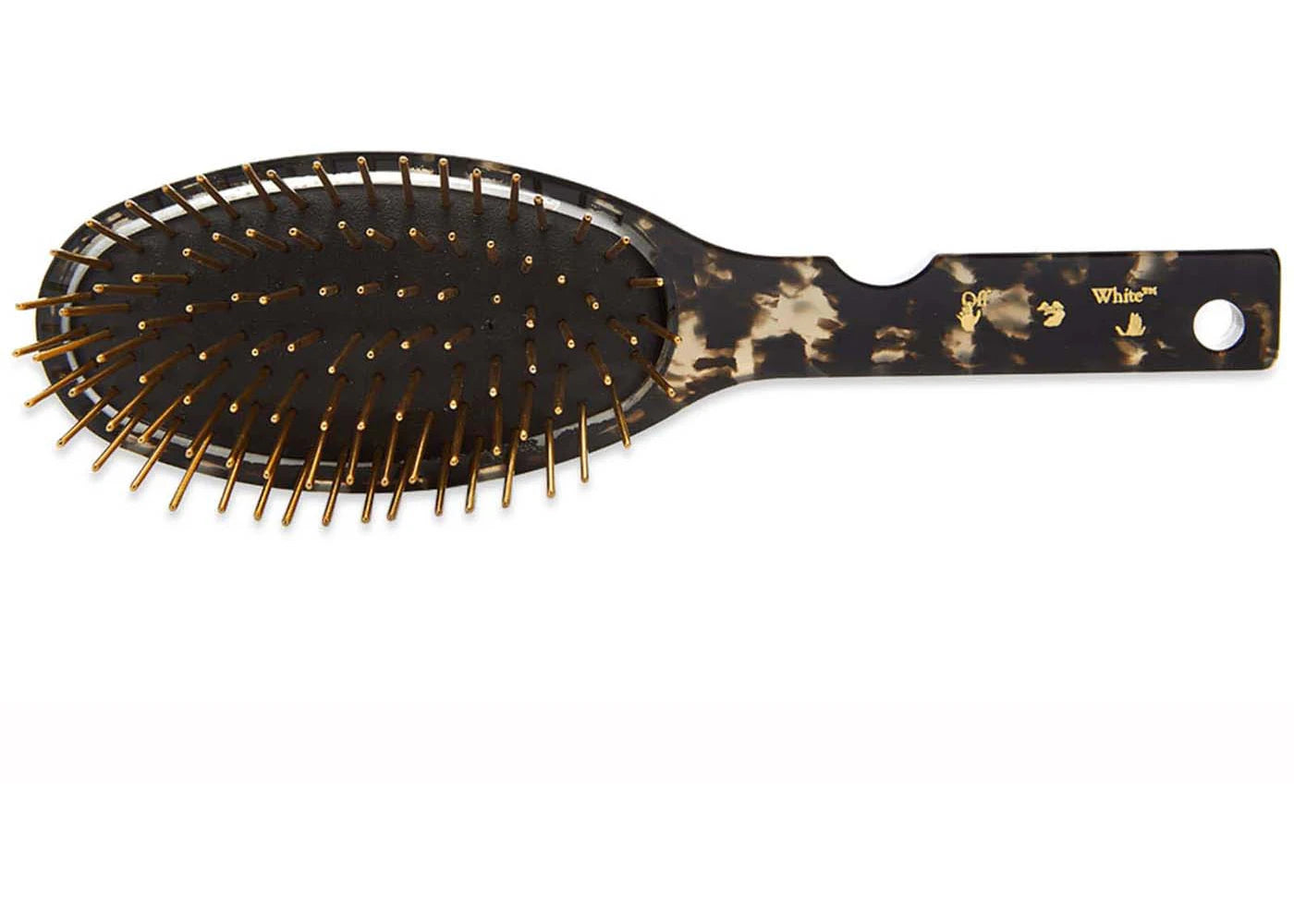 OFF-WHITE Meteor Hair Brush Dark Havana Gold