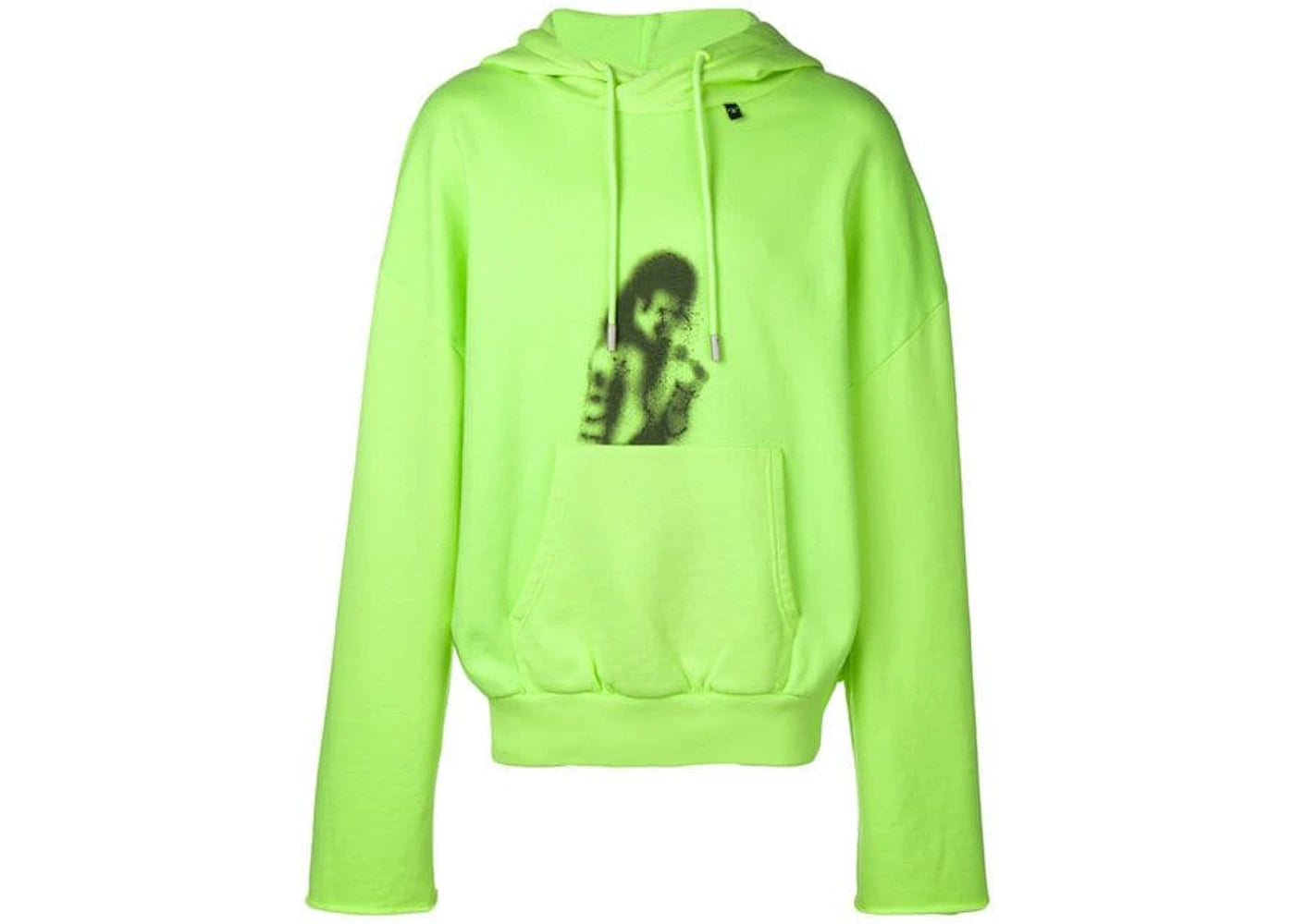 OFF-WHITE Michael Jackson Back Zip Hoodie Fluo Yellow/Black