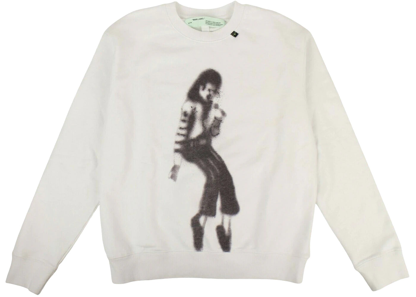 OFF-WHITE Michael Jackson Crewneck Sweatshirt White/Black