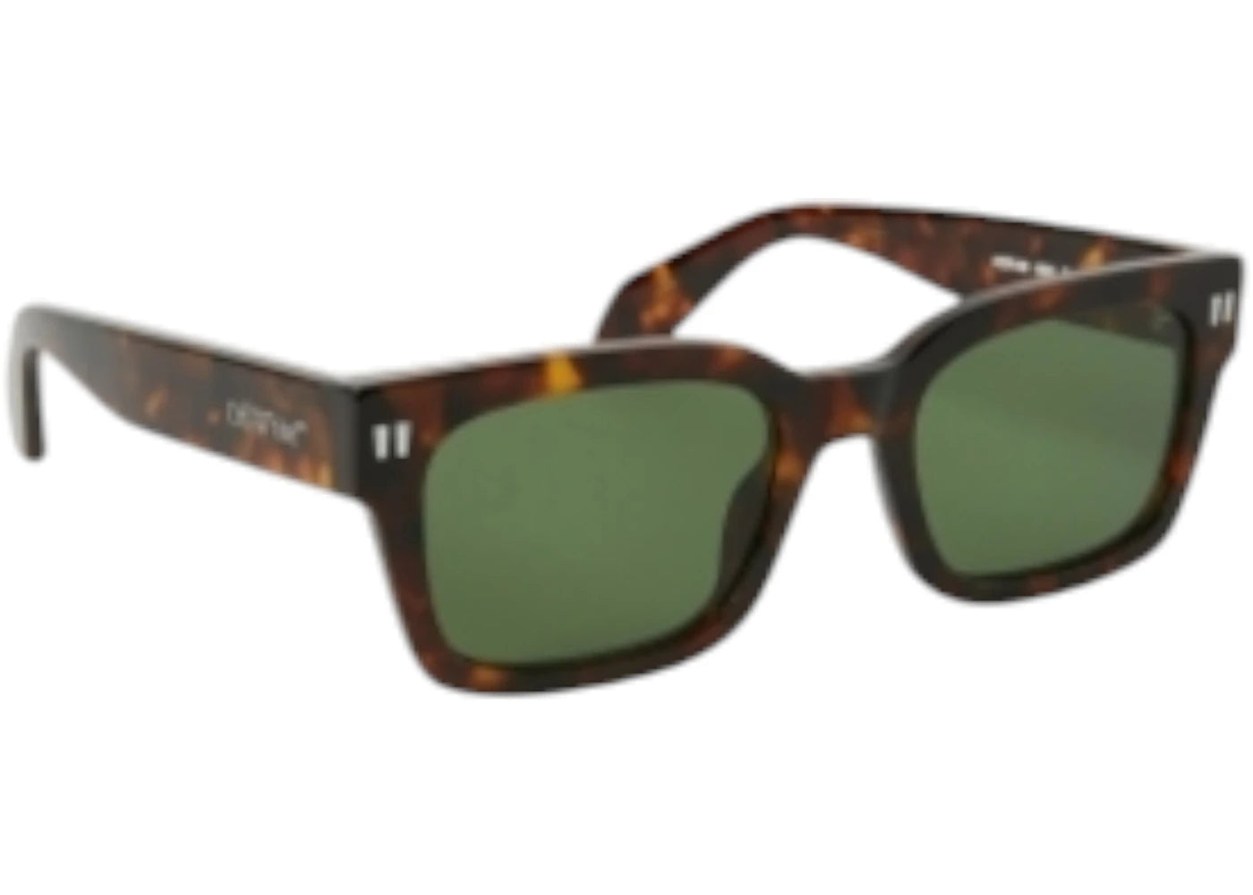 OFF-WHITE Midland Sunglasses Havana Green (OERI108S24PLA0016055-FR)