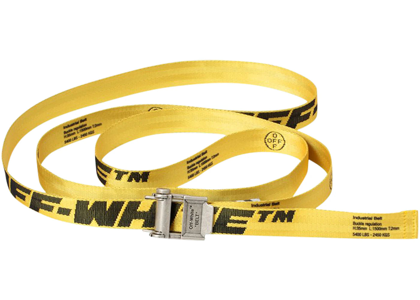 OFF-WHITE Mini 2.0 Industrial Belt Yellow/Black