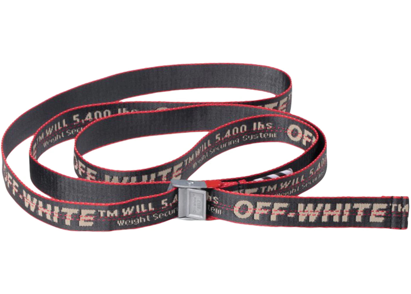 OFF-WHITE Mini Industrial Belt Anthracite/Red