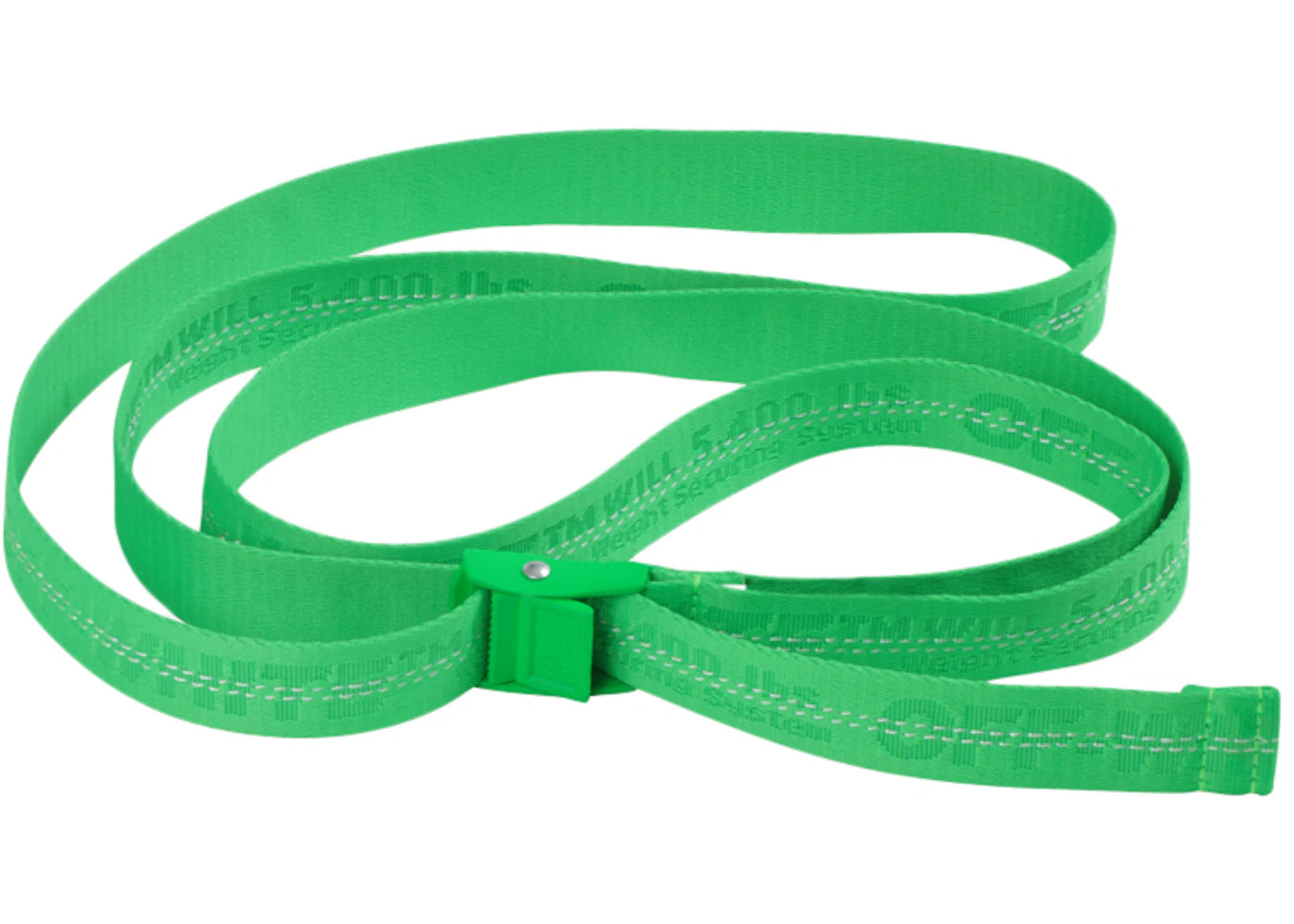 OFF-WHITE Mini Industrial Belt (SS19) Brilliant Green