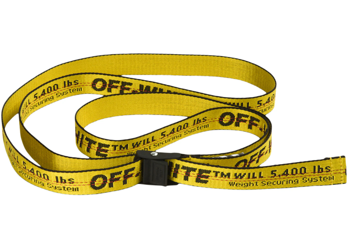 OFF-WHITE Mini Industrial Belt (SS19) Yellow/Black