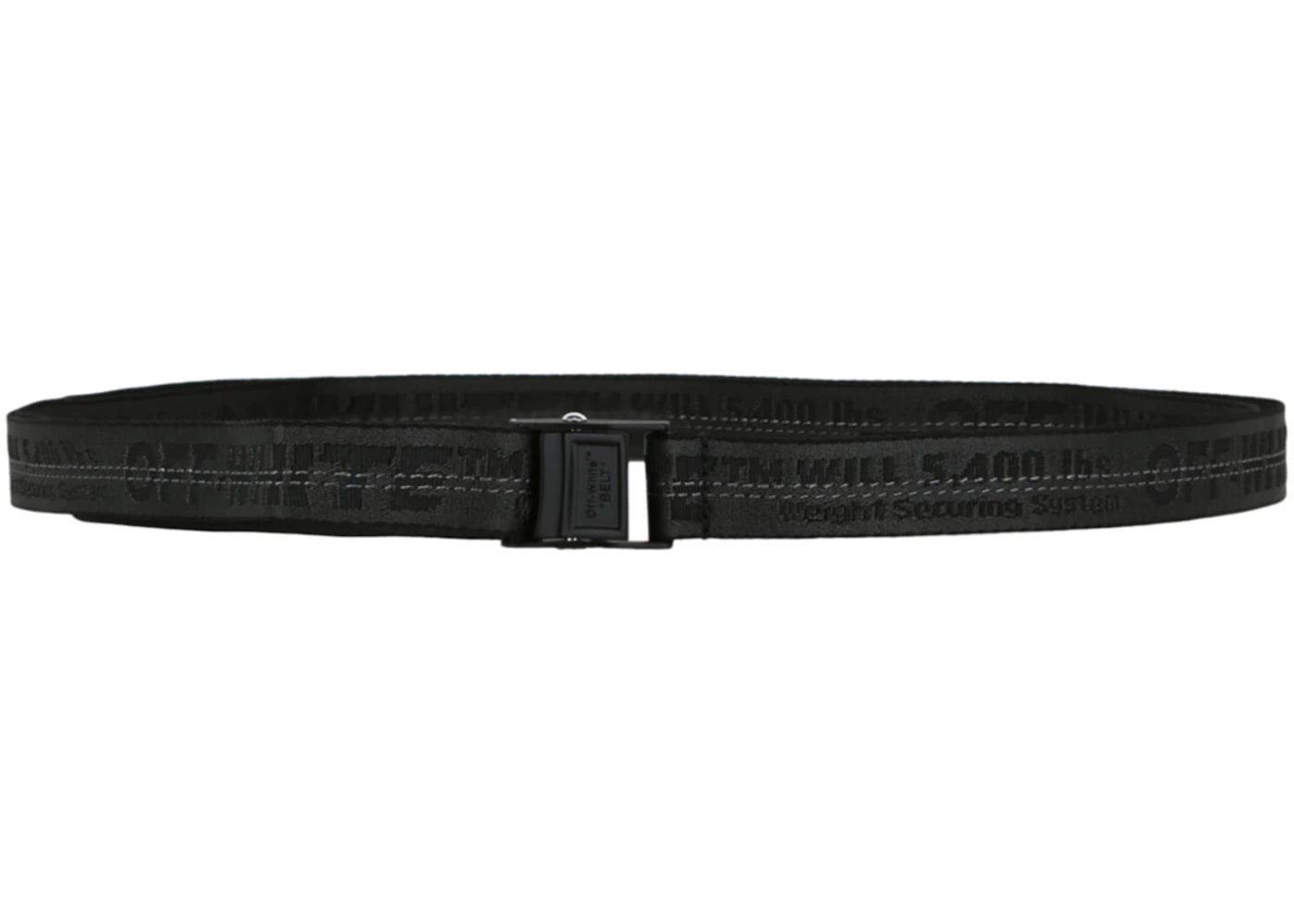 OFF-WHITE Mini Industrial Logo Belt Black