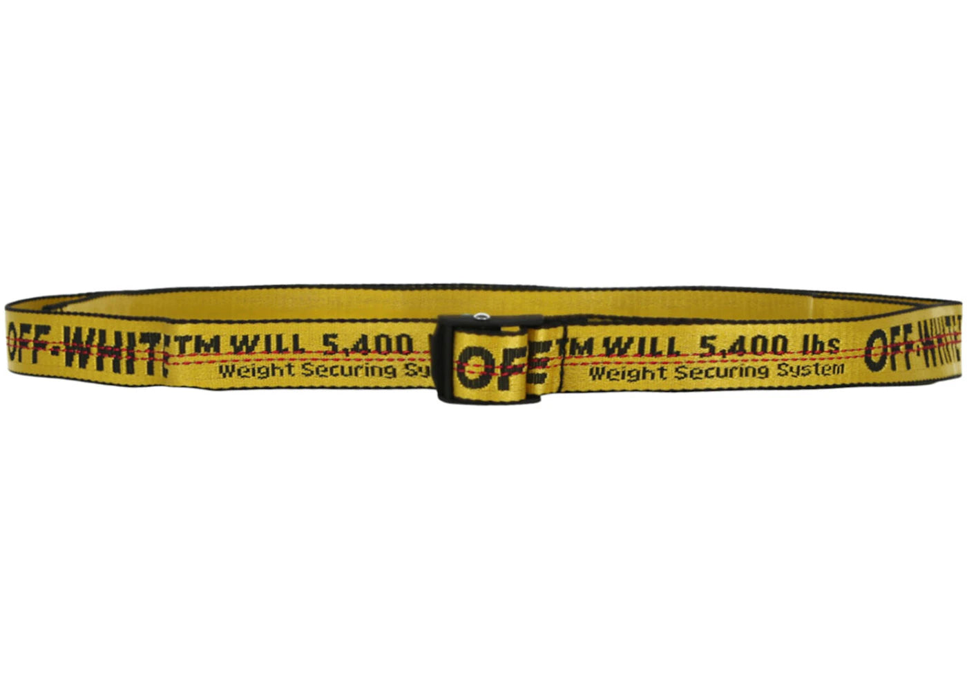 OFF-WHITE Mini Industrial Logo Belt Yellow