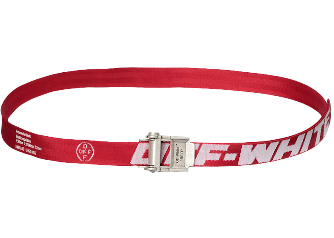 OFF-WHITE Mini Short 2.0 Industrial Belt Red/White