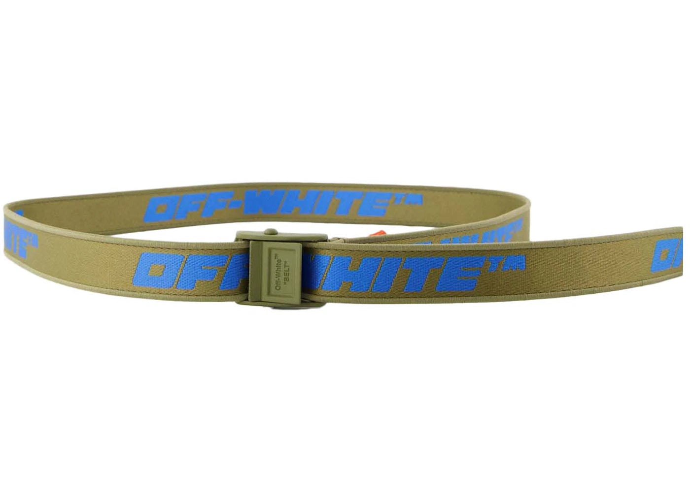 OFF-WHITE Mini Tape Industrial Belt Green/Blue