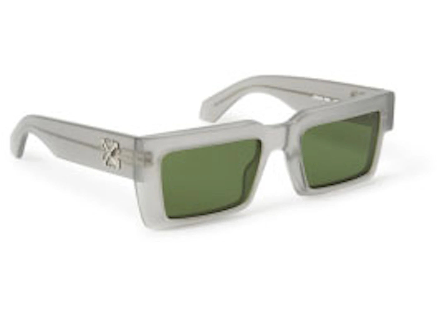 OFF-WHITE Moberly Square Sunglasses Grey/Green (OERI114S24PLA0010855-FR)