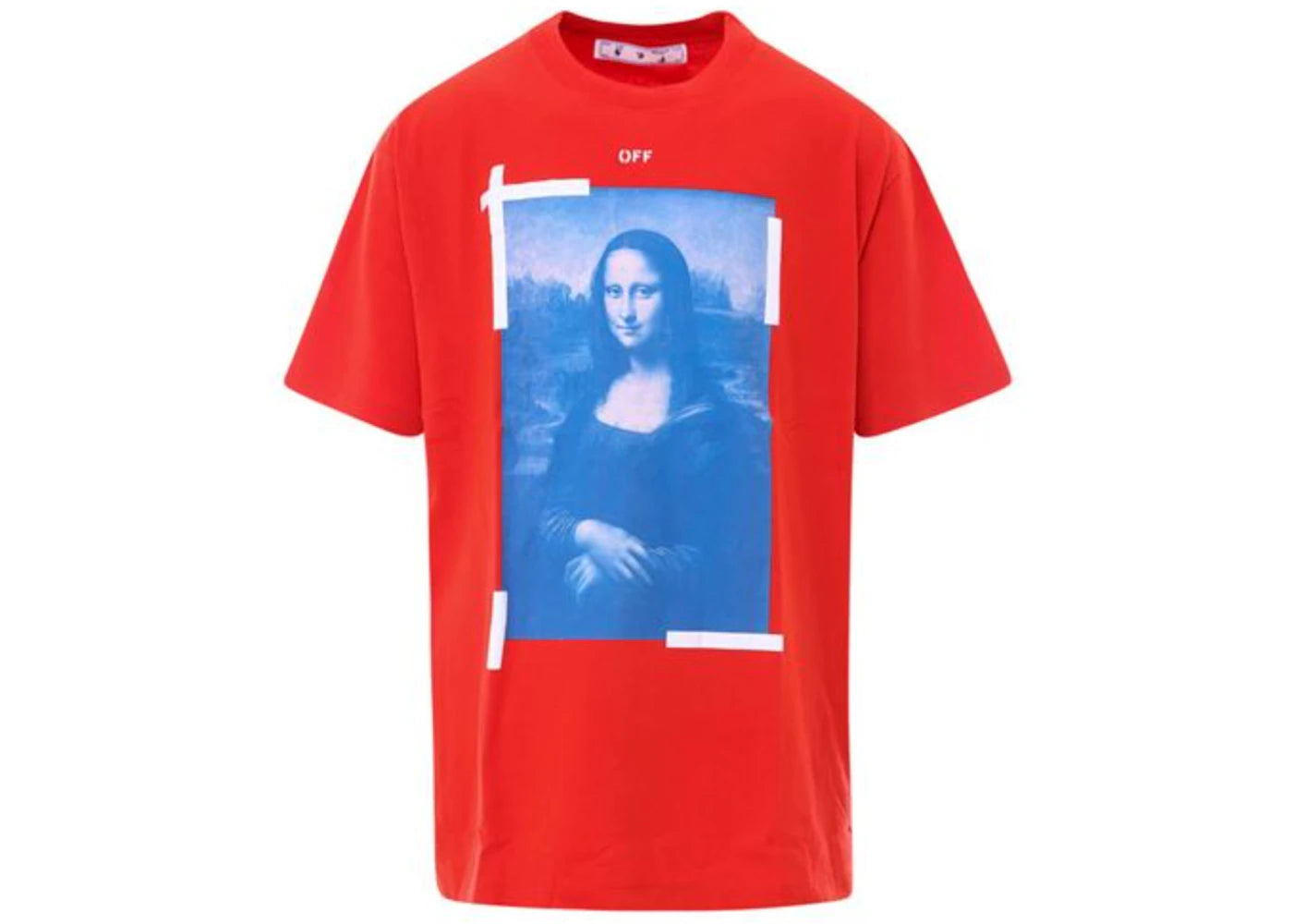 OFF-WHITE Mona Lisa Oversized T-Shirt Red