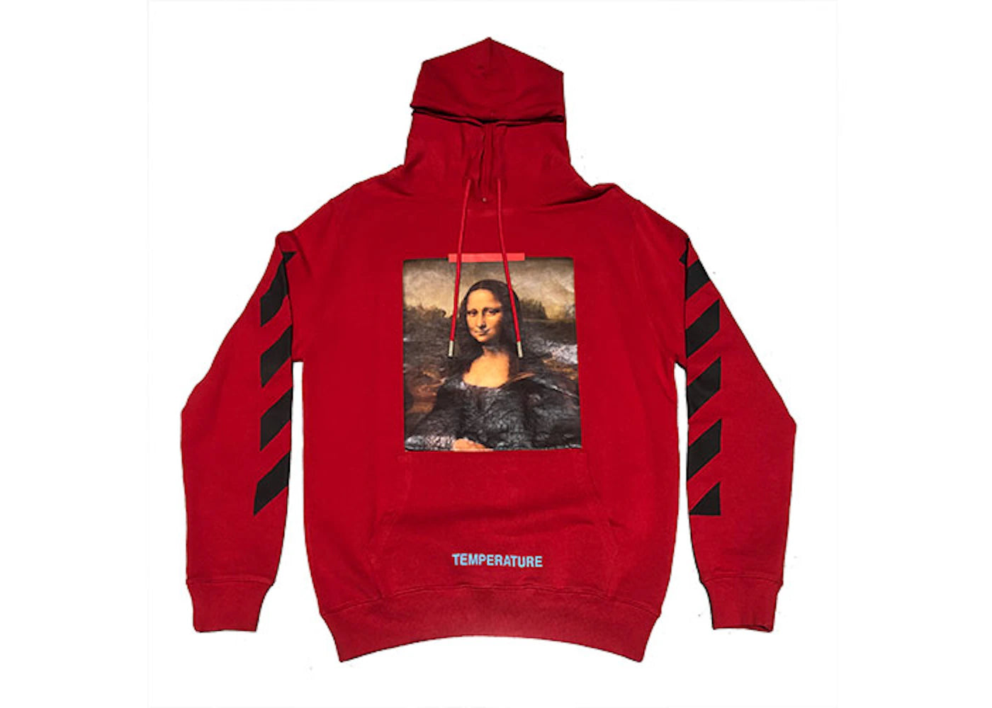 OFF-WHITE Mona Lisa Temperature Hoodie Red