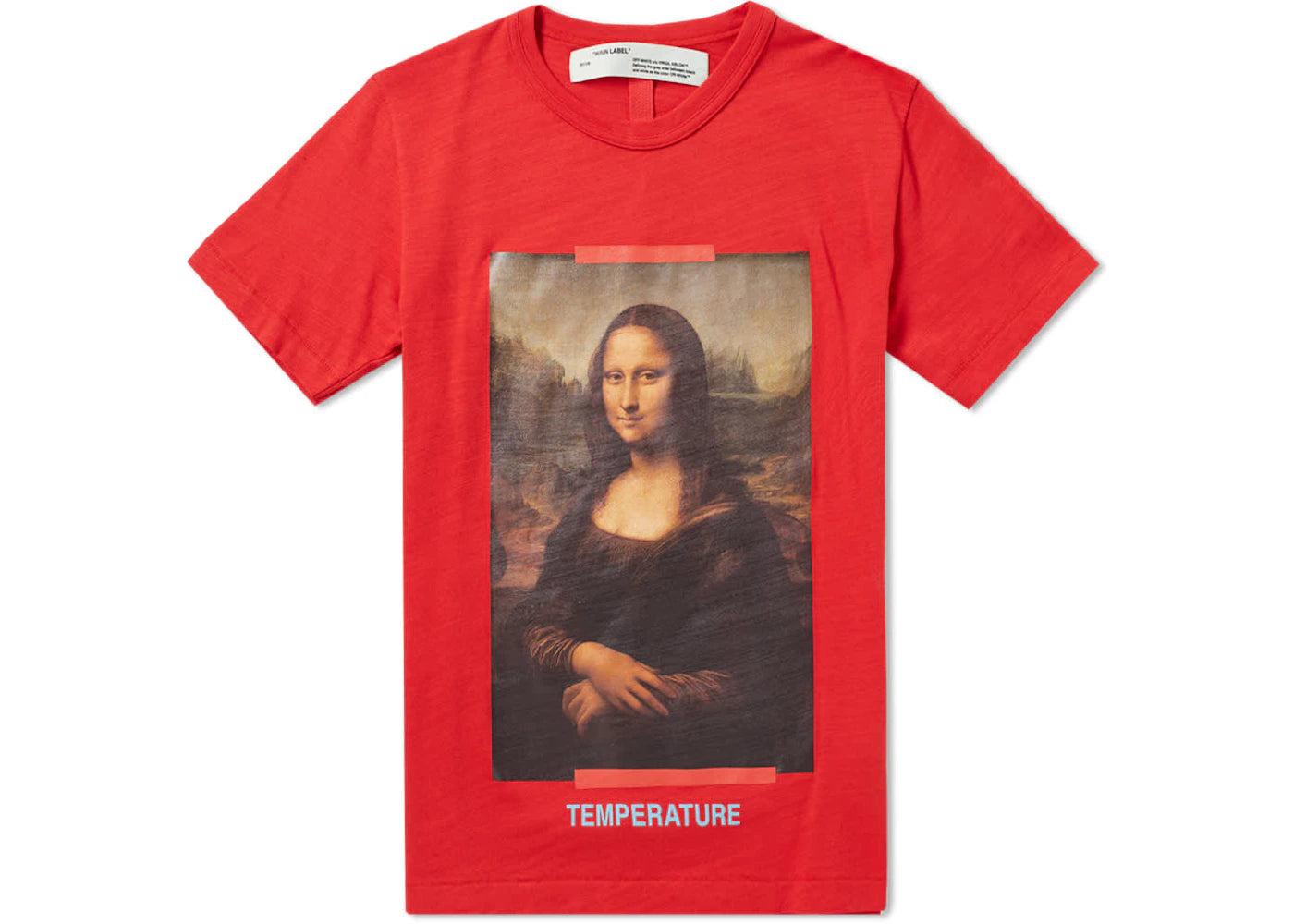 OFF-WHITE Mona Lisa Temperature Tee Red