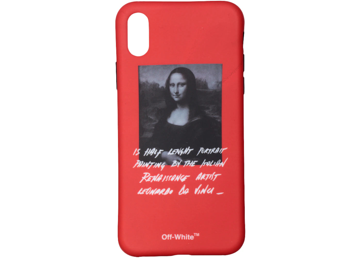 OFF-WHITE Monalisa iPhone X Case (SS19) Red/Black/White