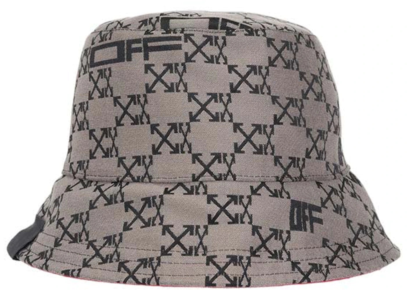 OFF-WHITE Monogram Reversible Bucket Hat Brown/Fuchsia