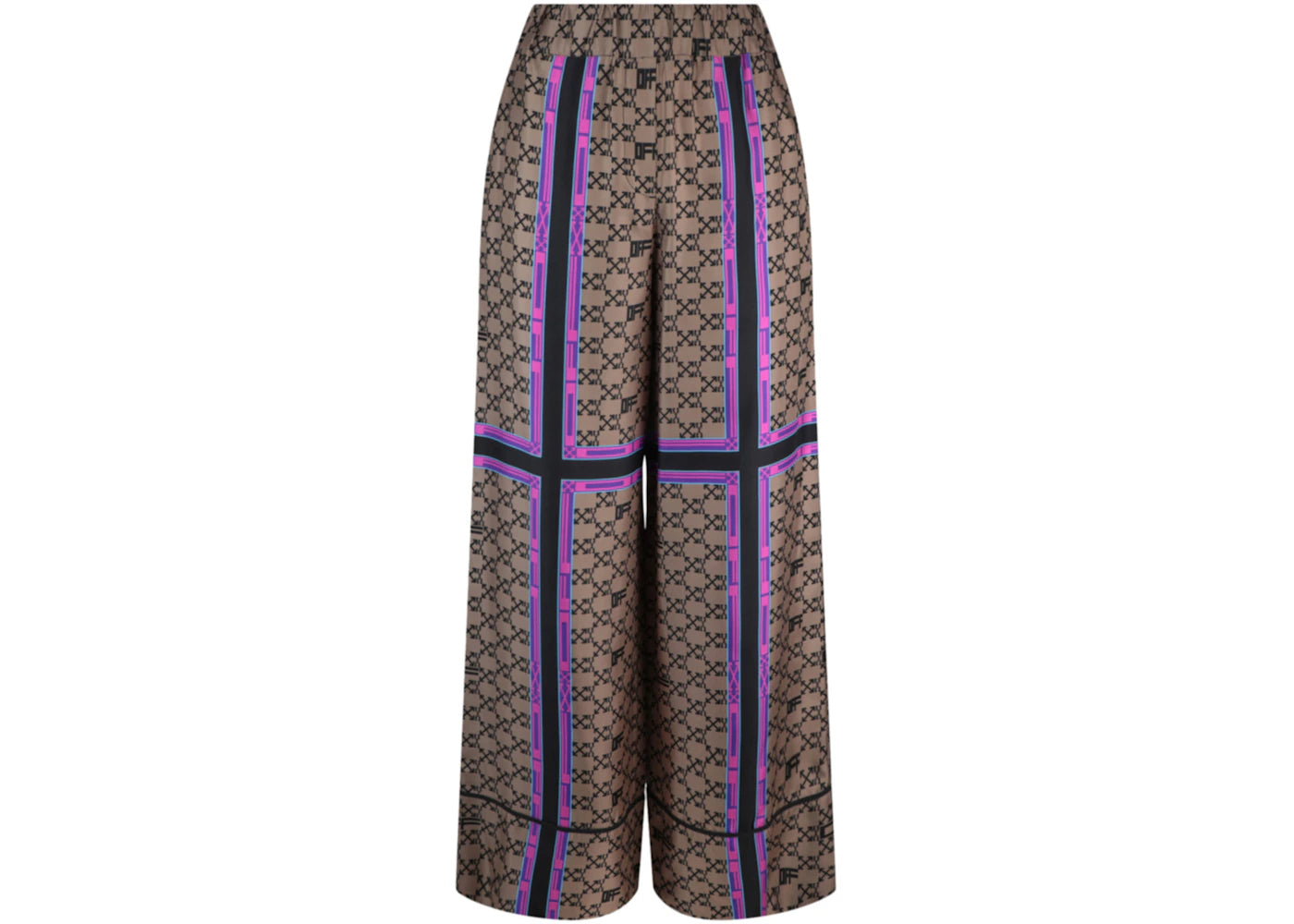 OFF-WHITE Monogram Silk Pants Multi