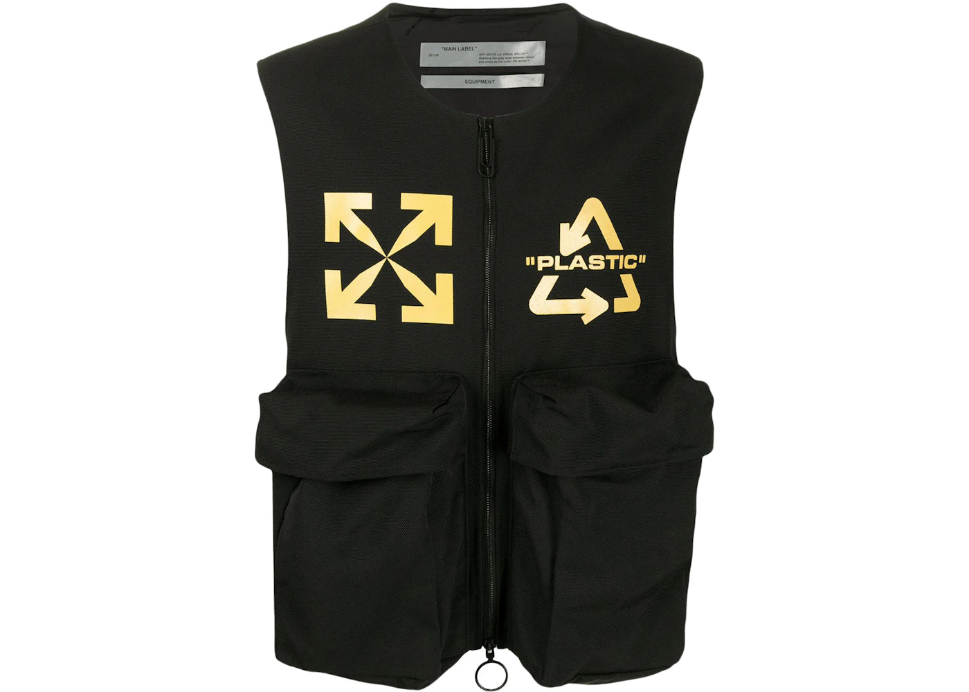 OFF-WHITE Mutlipocket Vest Black/Yellow