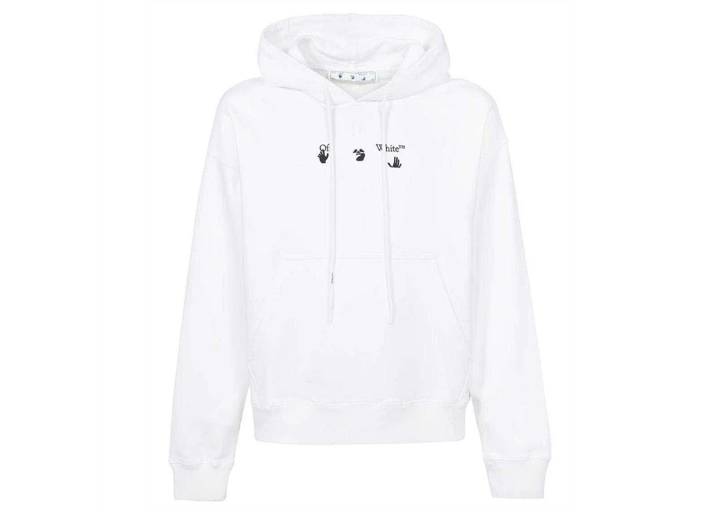 OFF-WHITE Negative Mark Skate Hoodie White/Black
