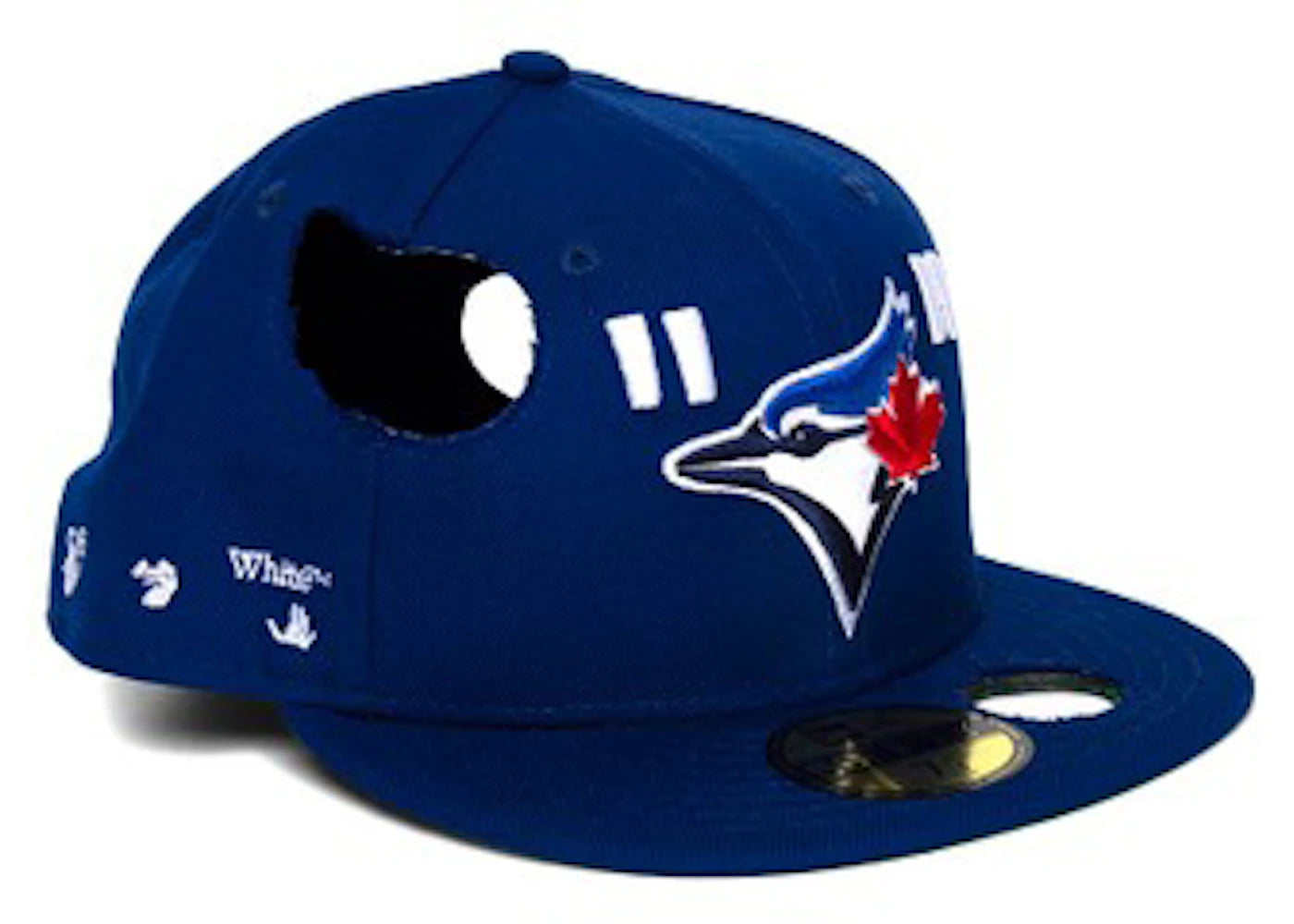 OFF-WHITE New Era Toronto Blue Jays Fitted Hat Blue/Red