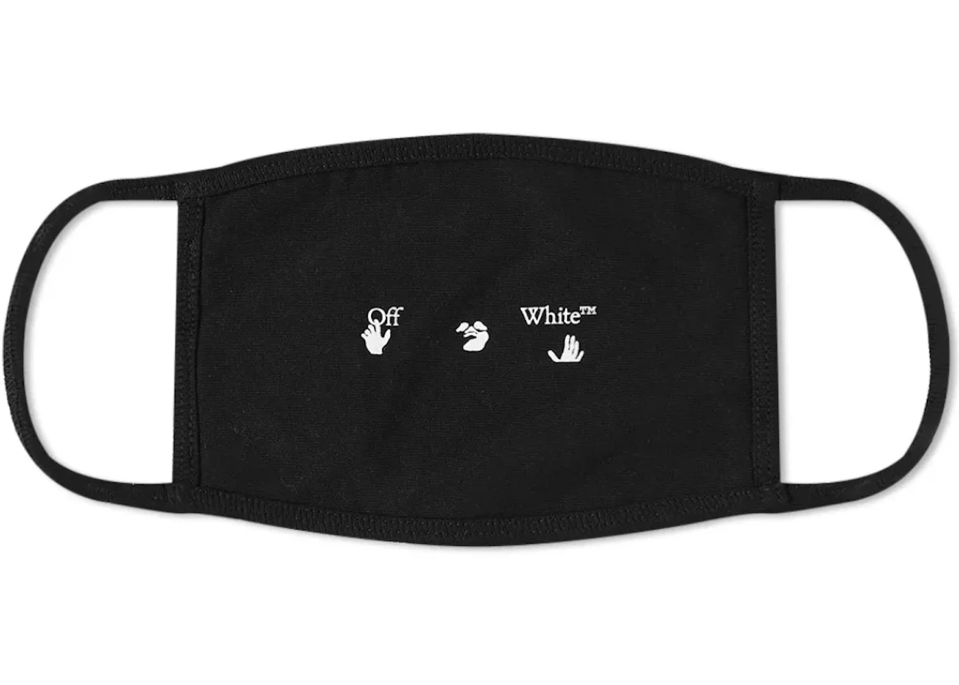 OFF-WHITE New Logo Face Mask Black/White