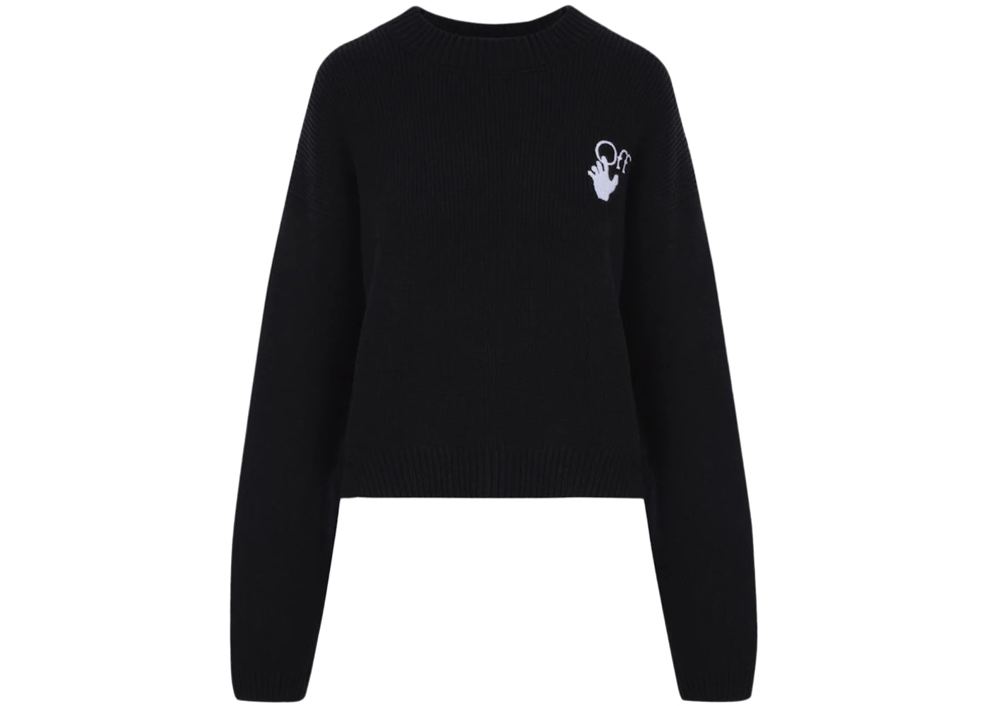 OFF-WHITE New Logo Knit Sweater Black/White