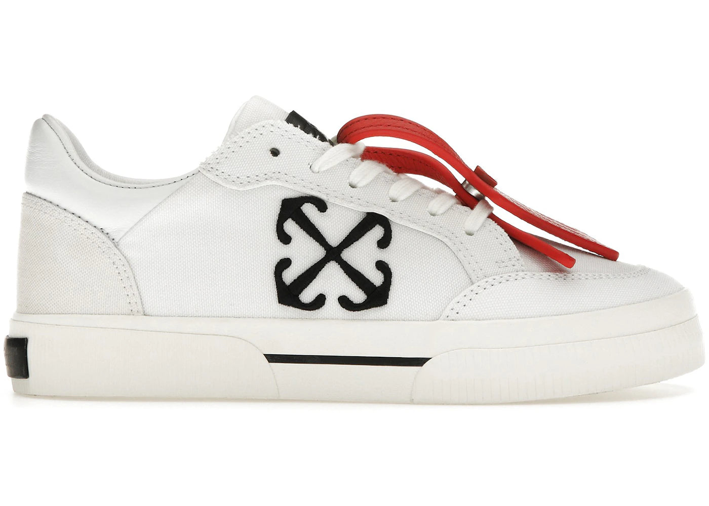 OFF-WHITE New Low Vulcanized White Black (Women's)