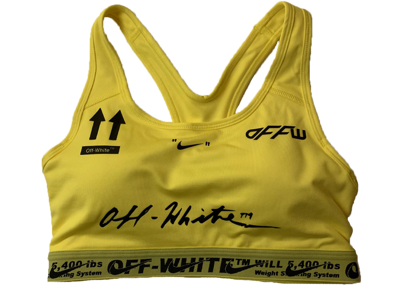 OFF-WHITE Nike Sports Bra Yellow