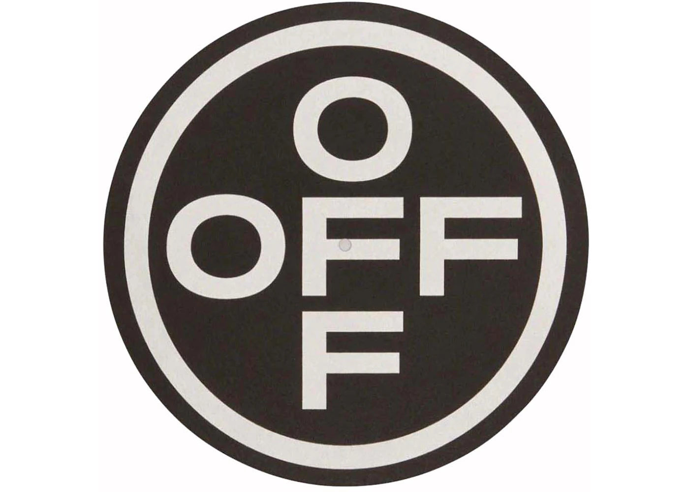 OFF-WHITE OFF Cross Vinyl Slipmat Set Black