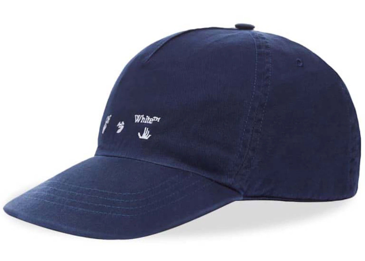 OFF-WHITE OW Logo Baseball Cap Navy