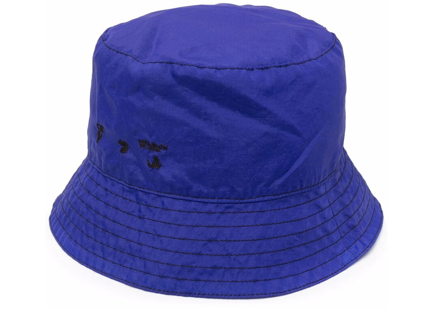 OFF-WHITE OW Polyester Bucket Hat Blue/Black