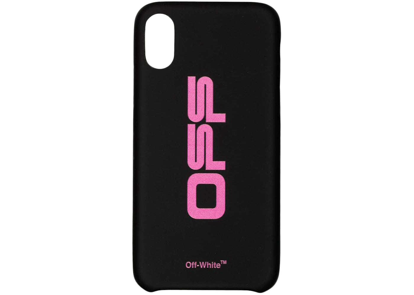 OFF-WHITE Off Carryover iPhone XS Case Black/Fuchsia