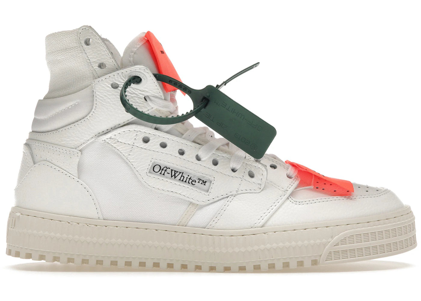 OFF-WHITE Off Court 3.0 Leather White White Orange (Bold Medial Logo ...