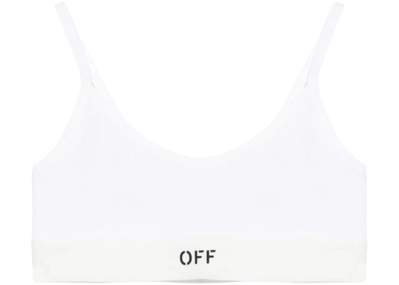 OFF-WHITE Off Rib Bralette White/Black