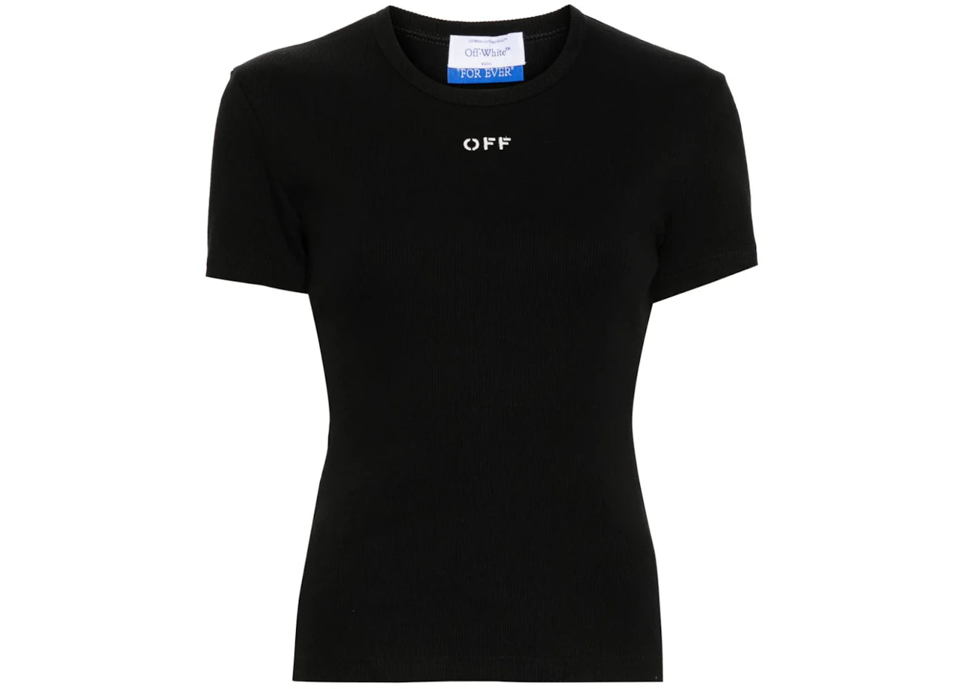 OFF-WHITE Off Stamp Rib Basic Tee Black/White