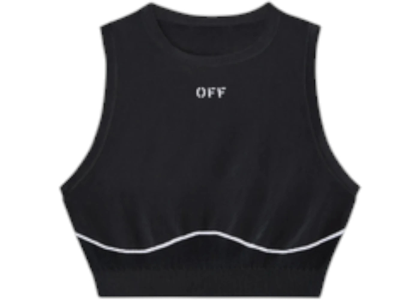 OFF-WHITE Off Stamp Seamless Top Black/Wh