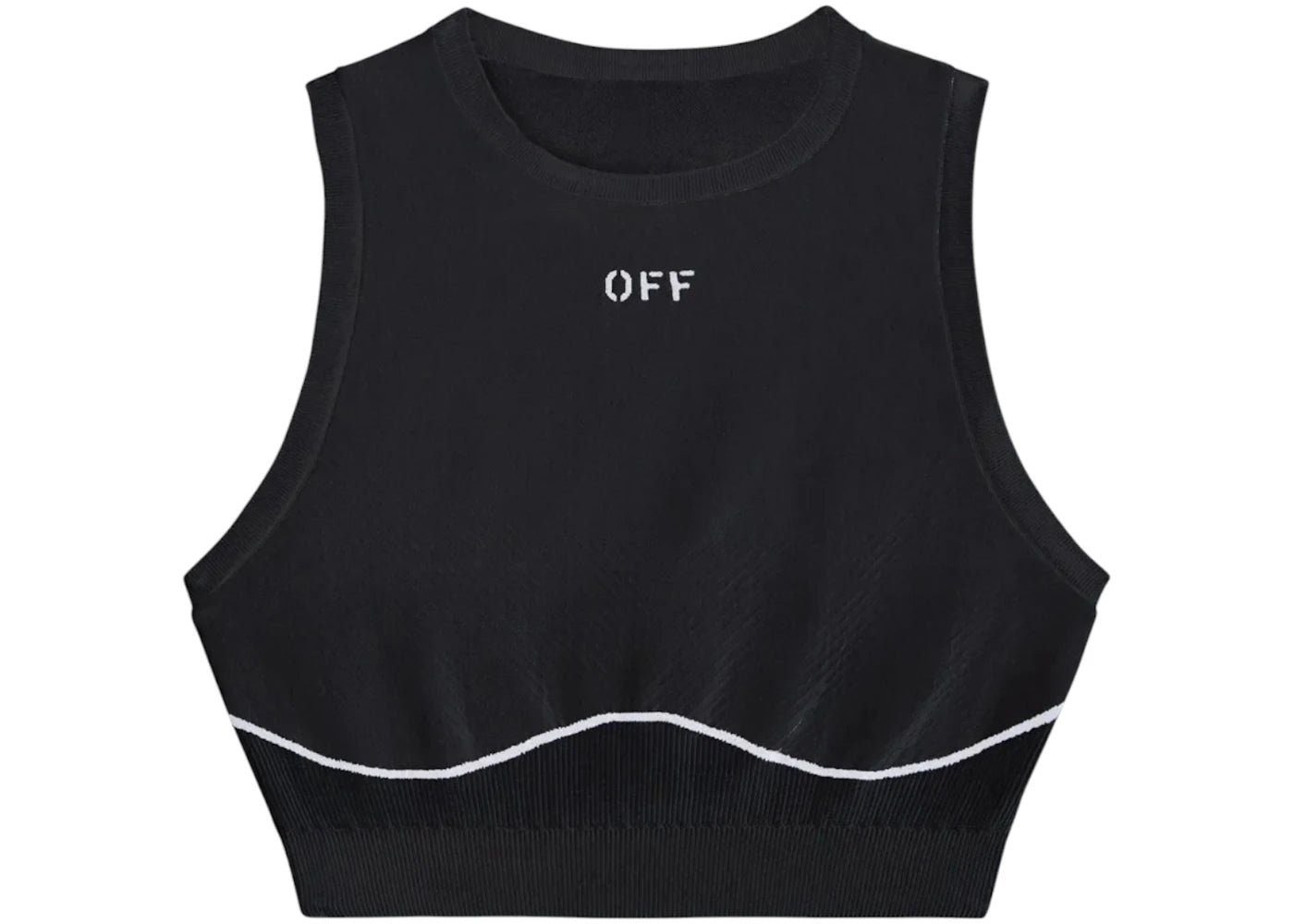OFF-WHITE Off Stamp Seamless Top Black/White