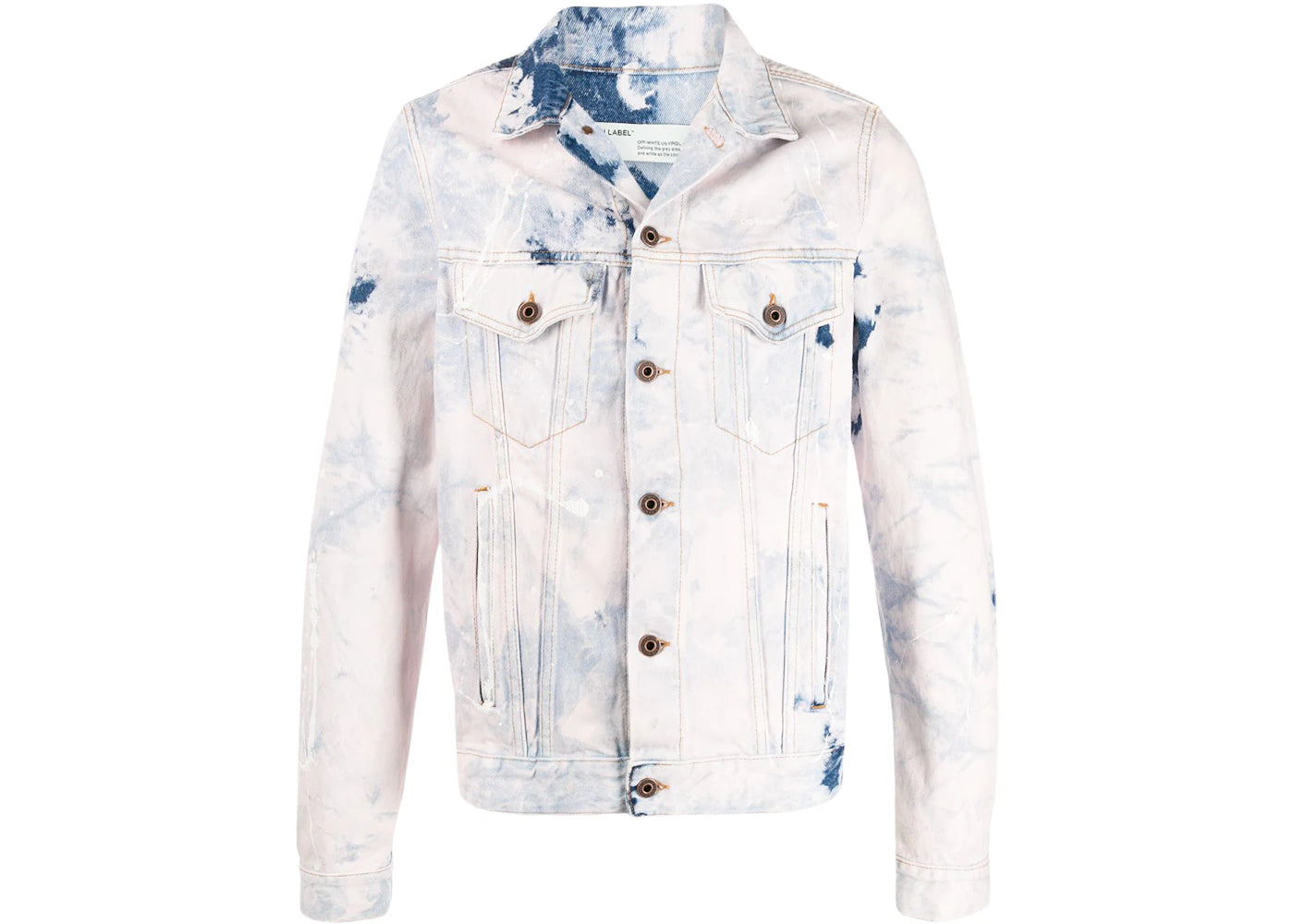 OFF-WHITE Off White Arrows Denim Jacket Extreme Bleach