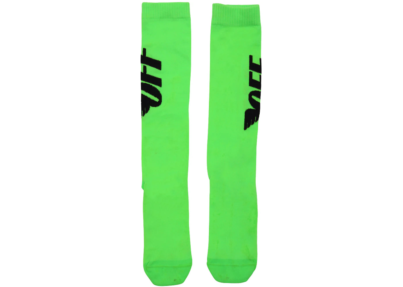 OFF-WHITE Off Wings Socks (SS19) Green/Black