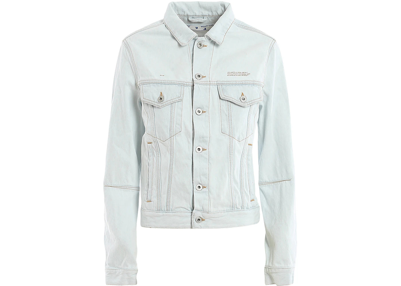 OFF-WHITE Open Back Denim Jacket Light Blue