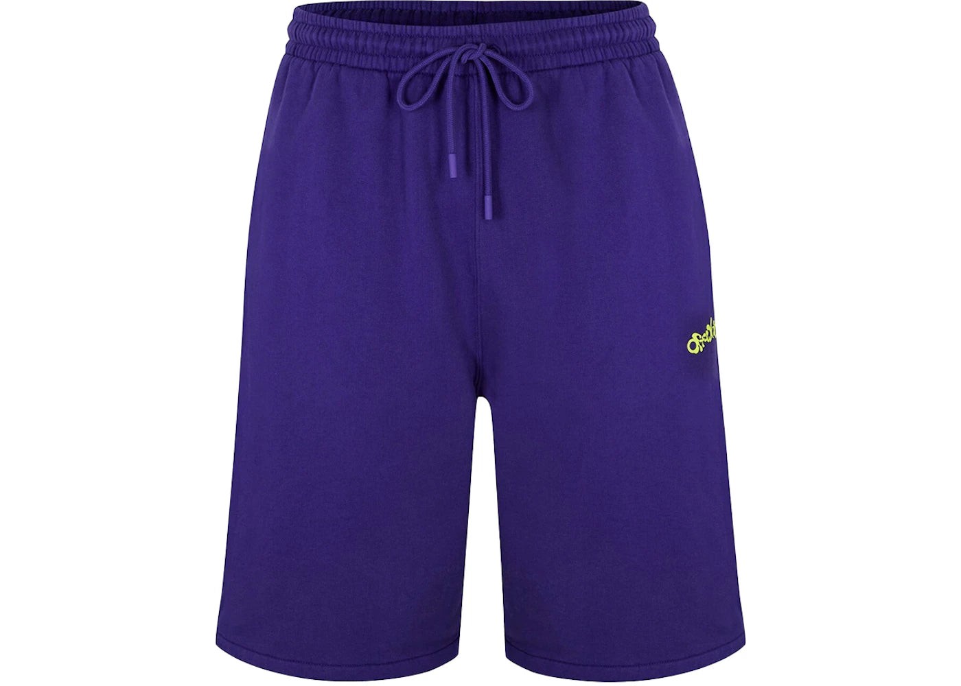 OFF-WHITE Opposite Arrow Skate Sweatshort Purple/Lime