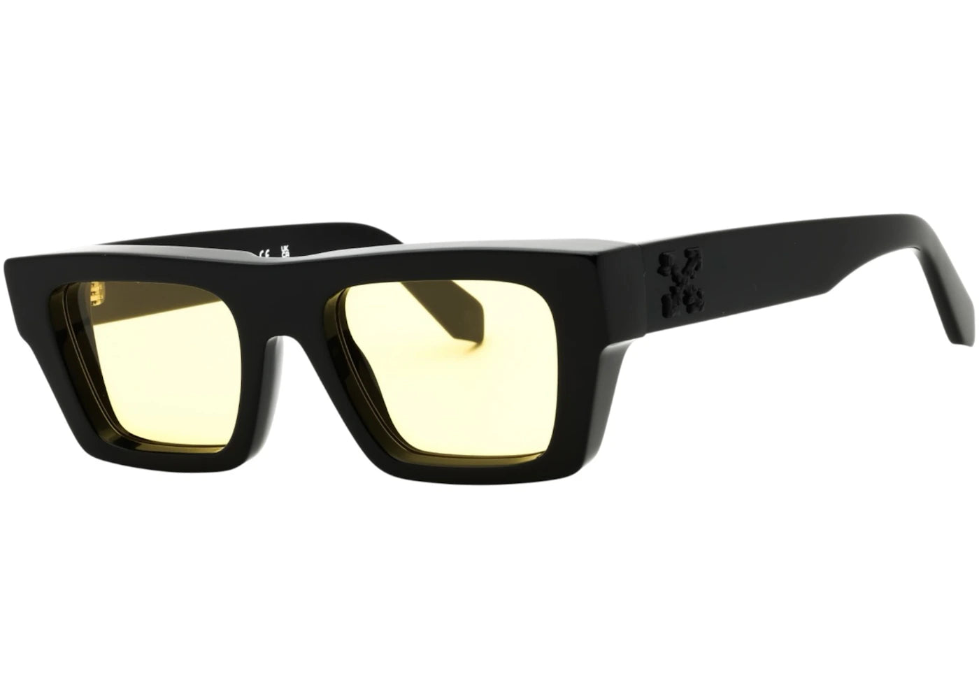OFF-WHITE Oregon Sunglasses Black Yellow (OERI145S25PLA0011018)