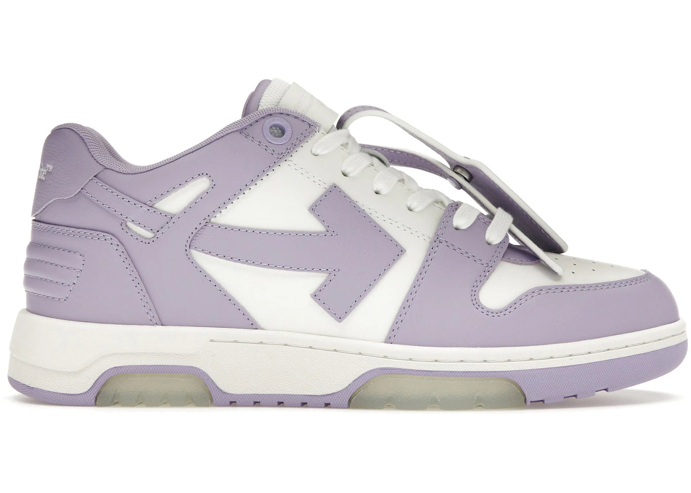 OFF-WHITE Out Of Office Calf Leather White Lilac