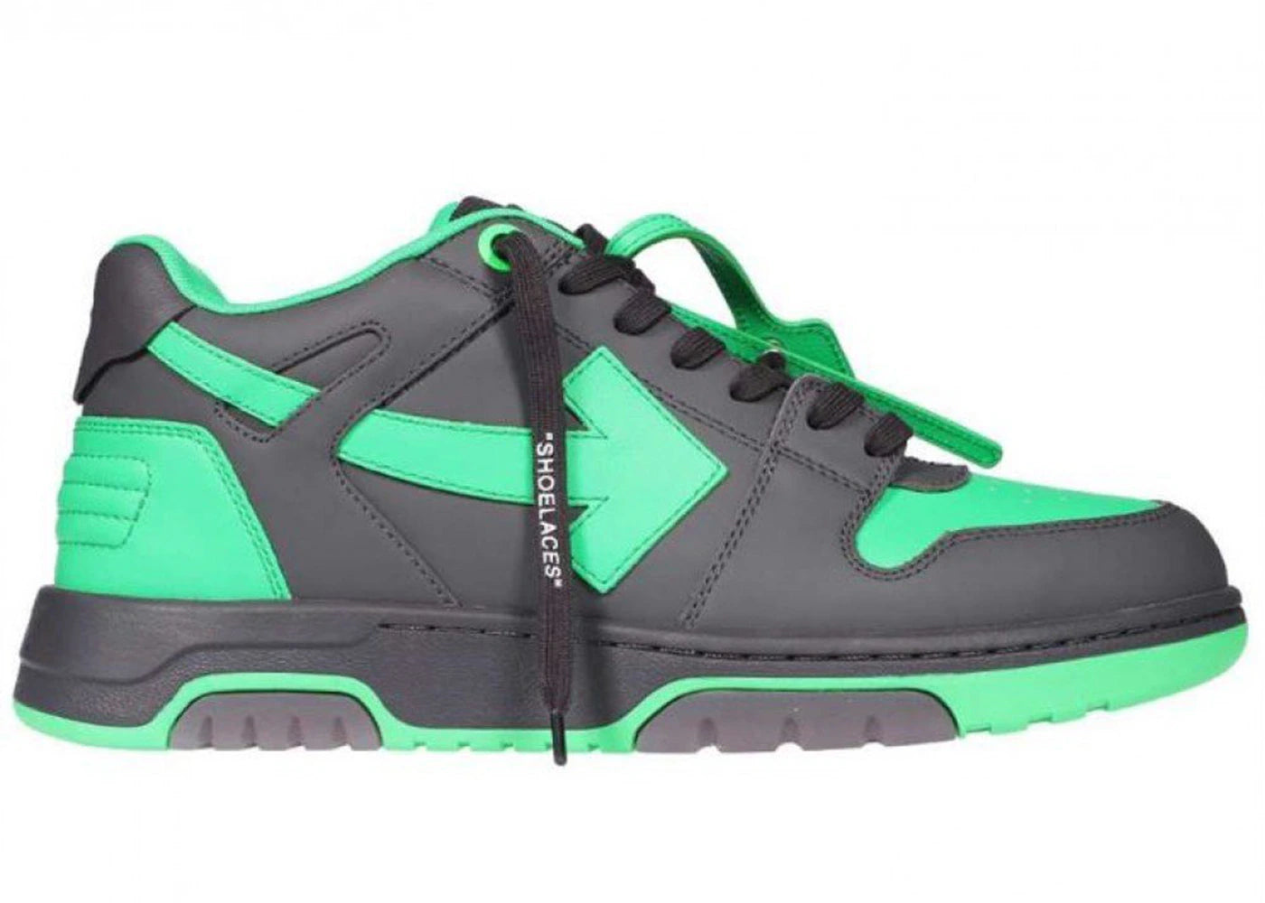 OFF-WHITE Out Of Office Low Black Green Fluo